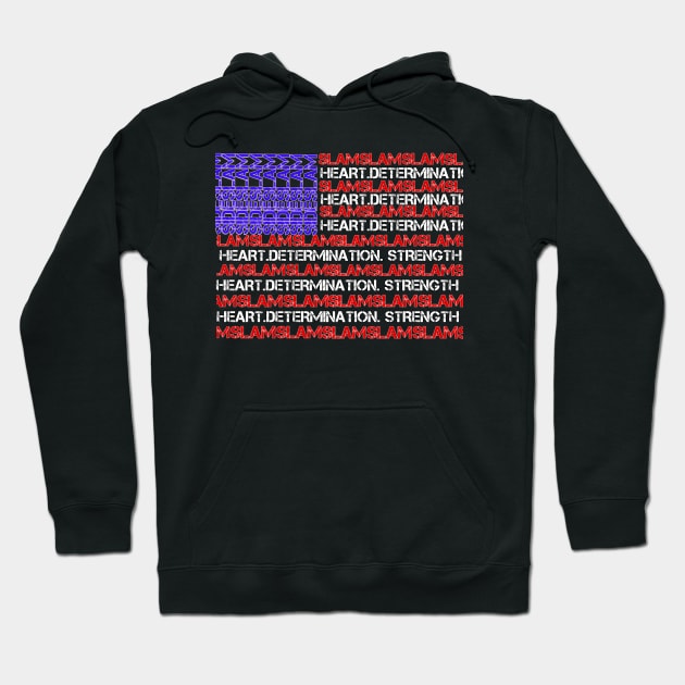 SideSlam USA Hoodie by TankByDesign